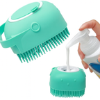 Pet Shampoo Brush – 80ml Silicone Grooming & Bathing Scrubber for Cats & Dogs