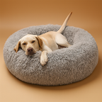 Plush Round Pet Bed – Cozy & Washable