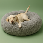 Plush Round Pet Bed – Cozy & Washable