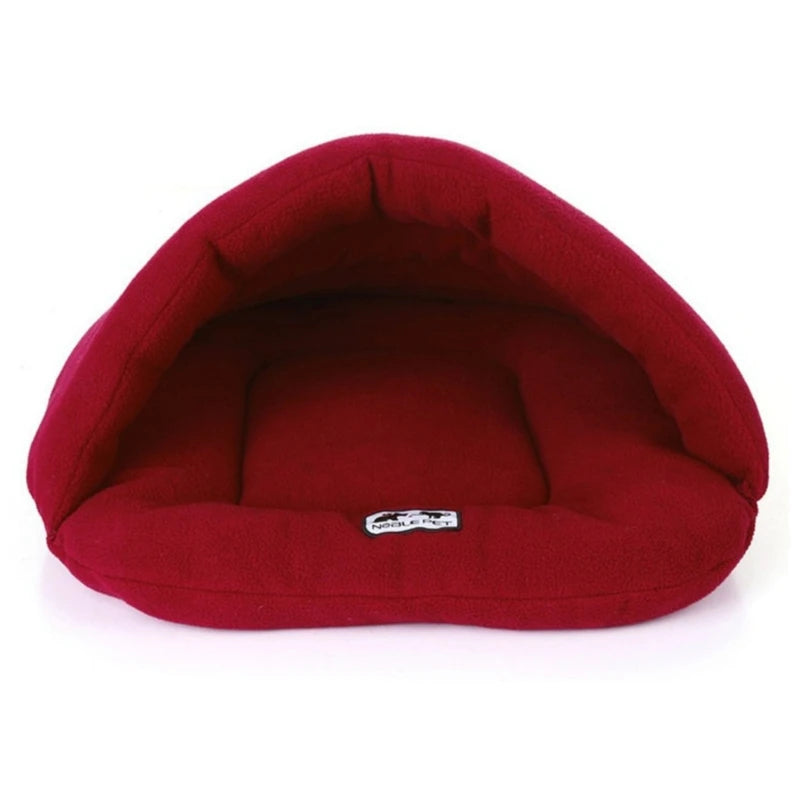 Cozy Cave Bed – Warm Fleece Slipper Bed for Cats & Small Dogs