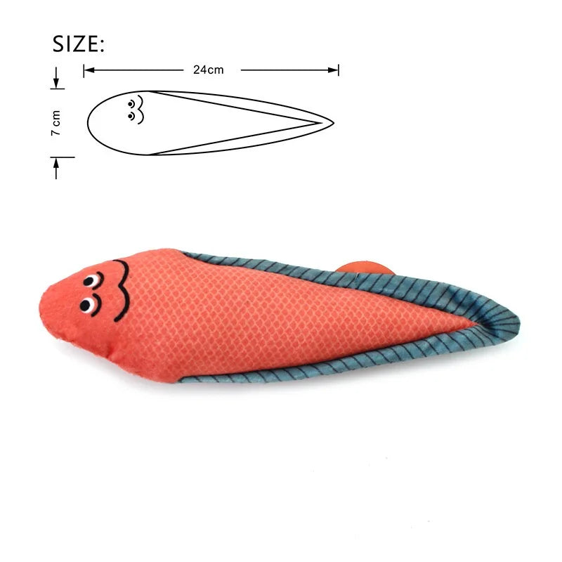 Catnip Toy – 3D Simulation Fish Plush for Cats