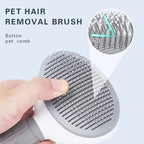 Pet Grooming Brush – Hair Remover Comb for Dogs & Cats