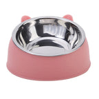 100ml Tilted Pet Bowl – 15° Raised Non-Slip Feeder for Cats & Small Dogs