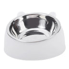 100ml Tilted Pet Bowl – 15° Raised Non-Slip Feeder for Cats & Small Dogs
