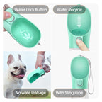 Portable Dog Water Bottle – Leakproof Travel Feeder for Cats & Dogs
