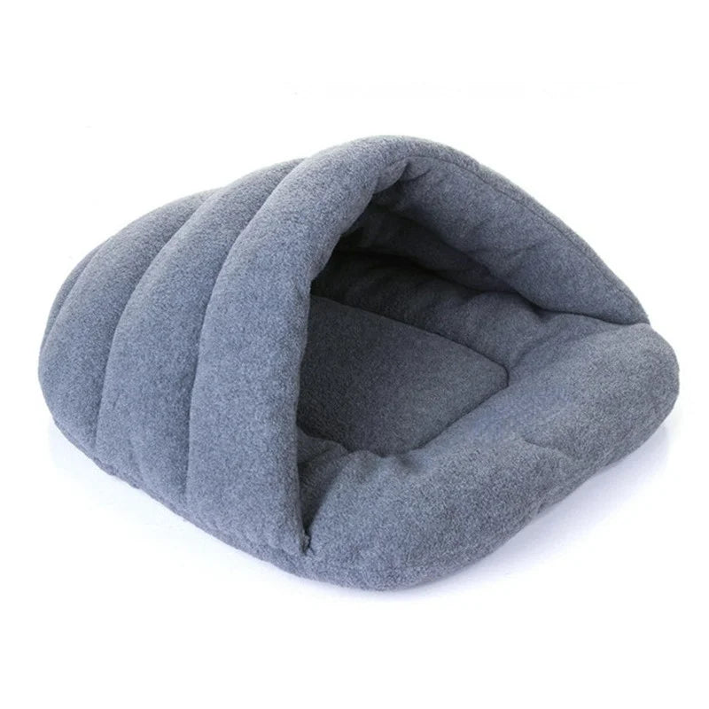Cozy Cave Bed – Warm Fleece Slipper Bed for Cats & Small Dogs