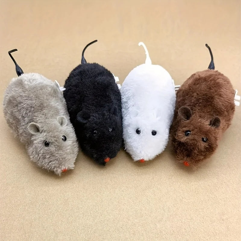 Wind-Up Plush Mouse Toy