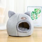 Winter Cozy Cave Bed – Cat & Small Dog Comfort Nest