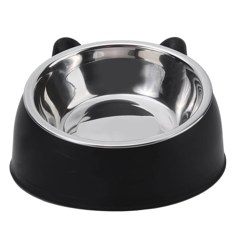100ml Tilted Pet Bowl – 15° Raised Non-Slip Feeder for Cats & Small Dogs