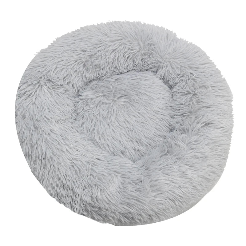Plush Round Pet Bed – Cozy & Washable