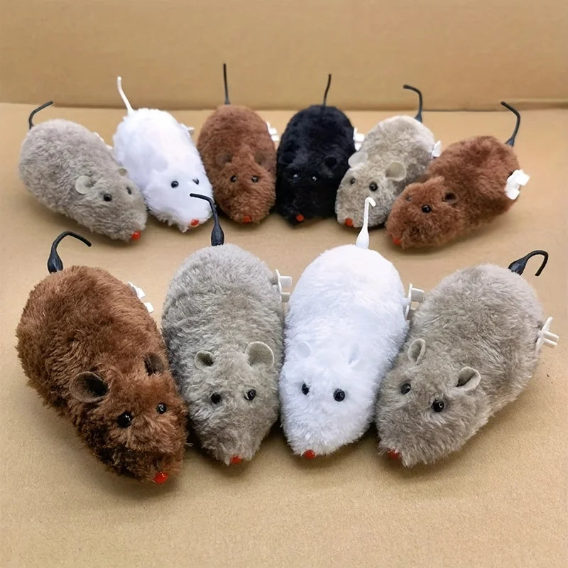 Wind-Up Plush Mouse Toy