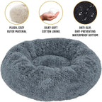 Plush Round Pet Bed – Cozy & Washable