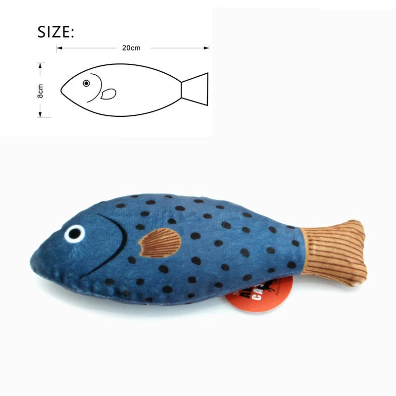 Catnip Toy – 3D Simulation Fish Plush for Cats
