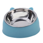 100ml Tilted Pet Bowl – 15° Raised Non-Slip Feeder for Cats & Small Dogs