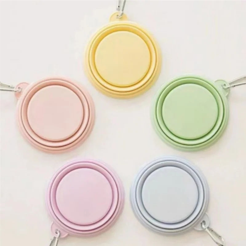 Portable Folding Pet Bowl – Silicone Travel Feeder for Cats & Dogs