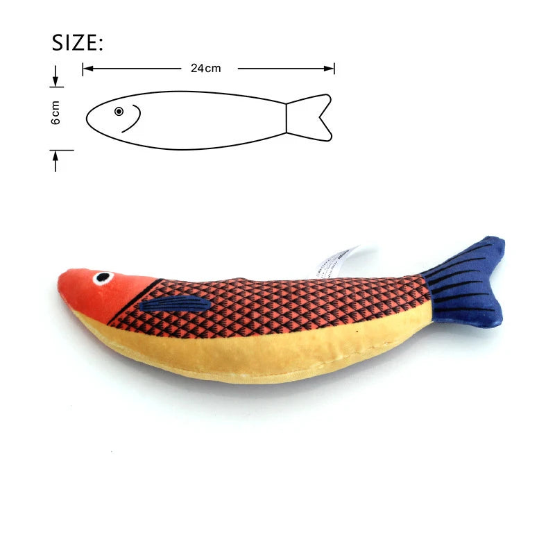 Catnip Toy – 3D Simulation Fish Plush for Cats