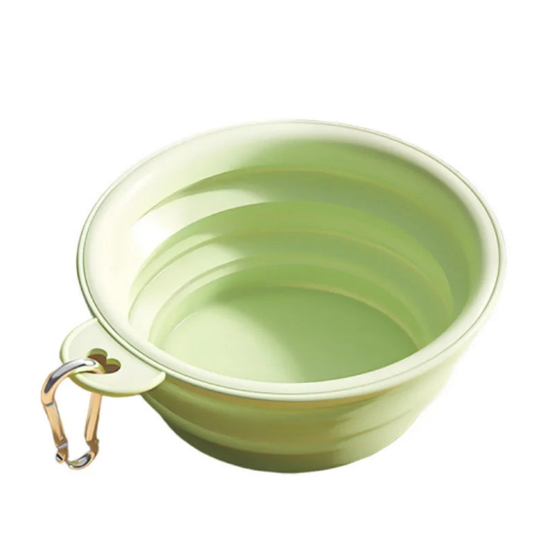Portable Folding Pet Bowl – Silicone Travel Feeder for Cats & Dogs