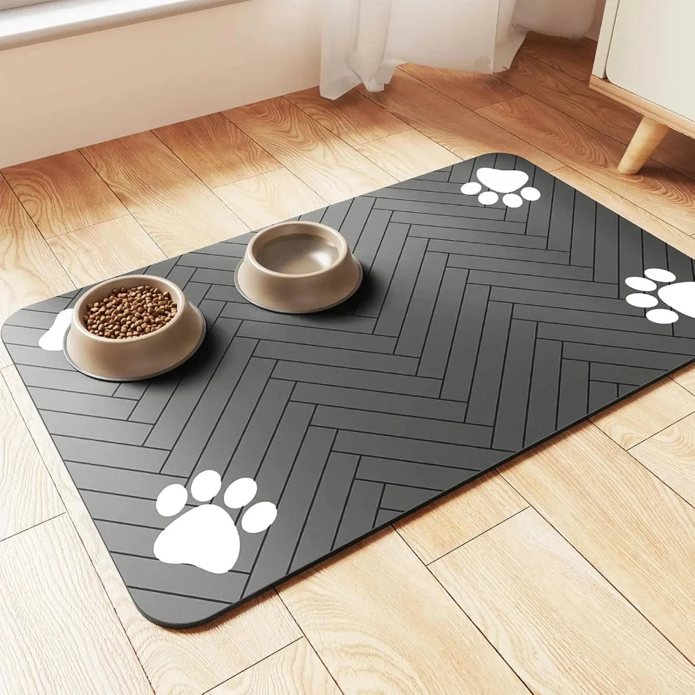 Pet Feeding Mat – Waterproof, Quick-Dry Placemat for Cats & Dogs