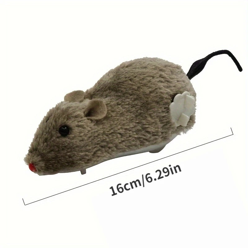 Wind-Up Plush Mouse Toy