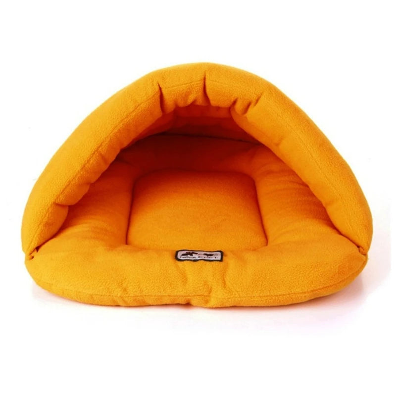 Cozy Cave Bed – Warm Fleece Slipper Bed for Cats & Small Dogs