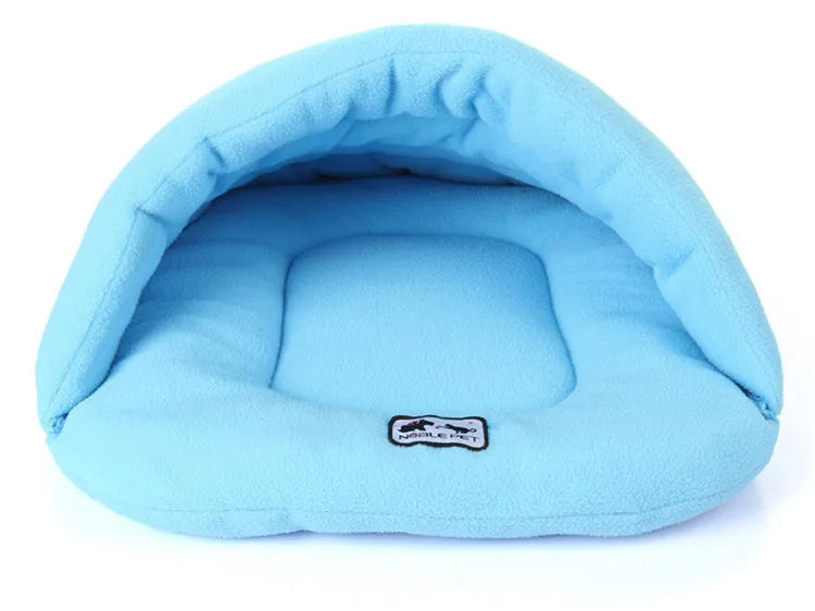 Cozy Cave Bed – Warm Fleece Slipper Bed for Cats & Small Dogs