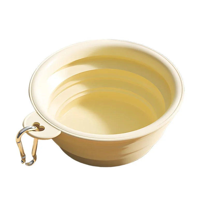 Portable Folding Pet Bowl – Silicone Travel Feeder for Cats & Dogs