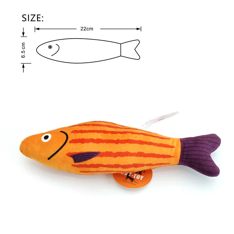 Catnip Toy – 3D Simulation Fish Plush for Cats