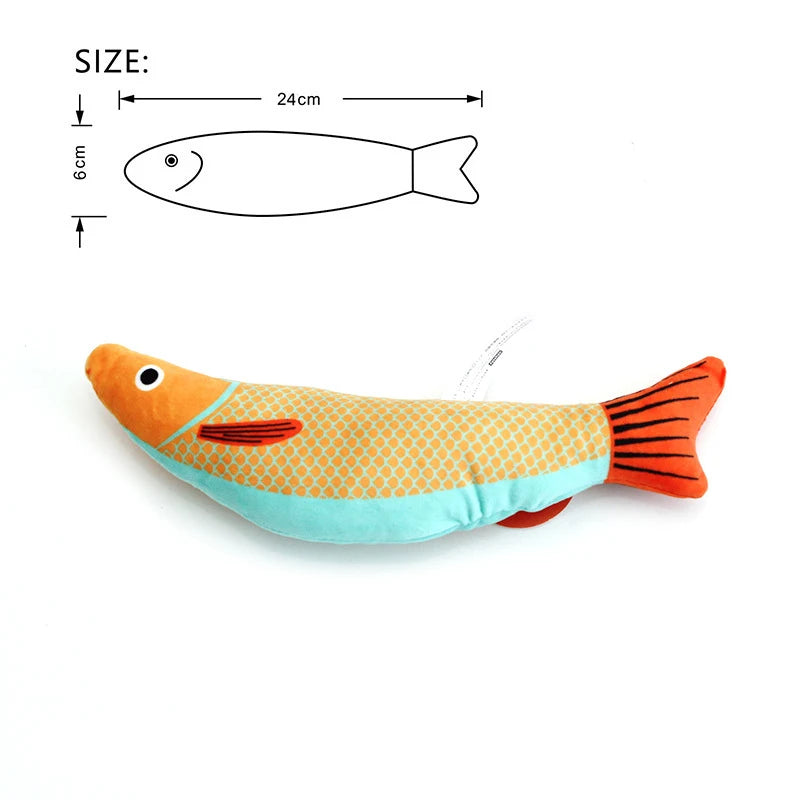 Catnip Toy – 3D Simulation Fish Plush for Cats