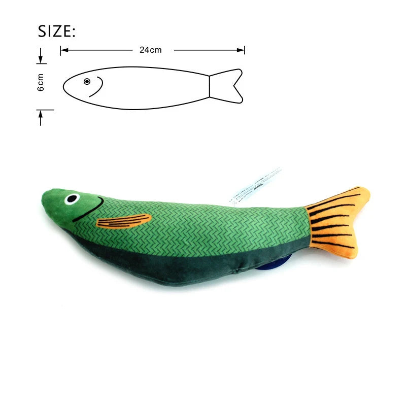 Catnip Toy – 3D Simulation Fish Plush for Cats