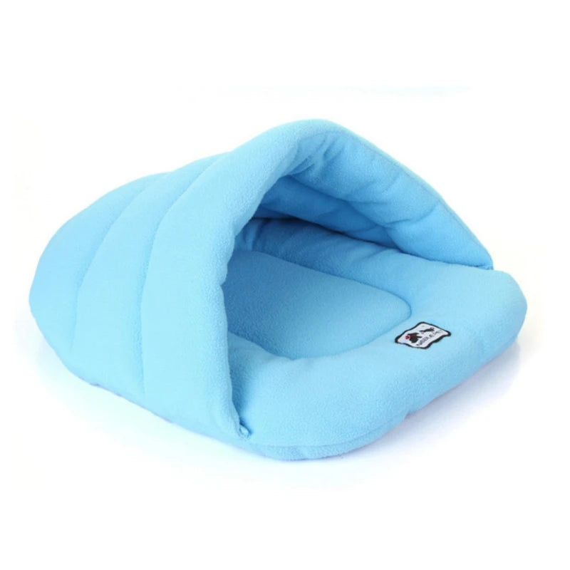 Cozy Cave Bed – Warm Fleece Slipper Bed for Cats & Small Dogs