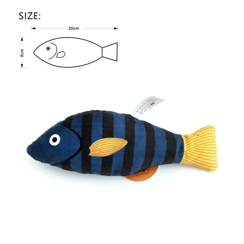 Catnip Toy – 3D Simulation Fish Plush for Cats