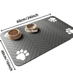 Pet Feeding Mat – Waterproof, Quick-Dry Placemat for Cats & Dogs