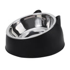 100ml Tilted Pet Bowl – 15° Raised Non-Slip Feeder for Cats & Small Dogs