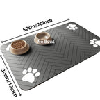 Pet Feeding Mat – Waterproof, Quick-Dry Placemat for Cats & Dogs