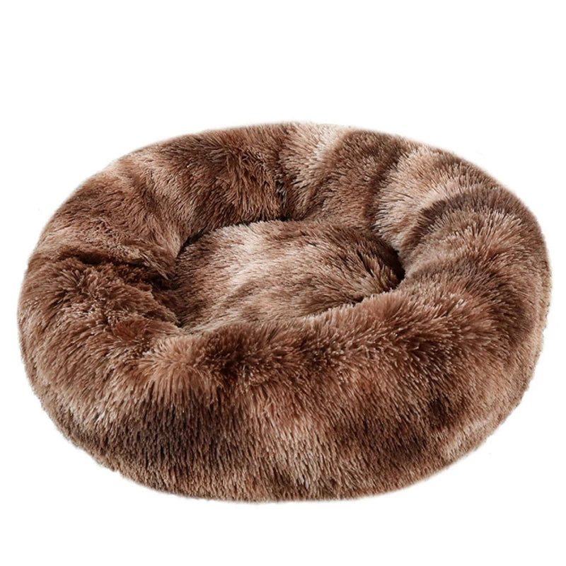 Plush Round Pet Bed – Cozy & Washable