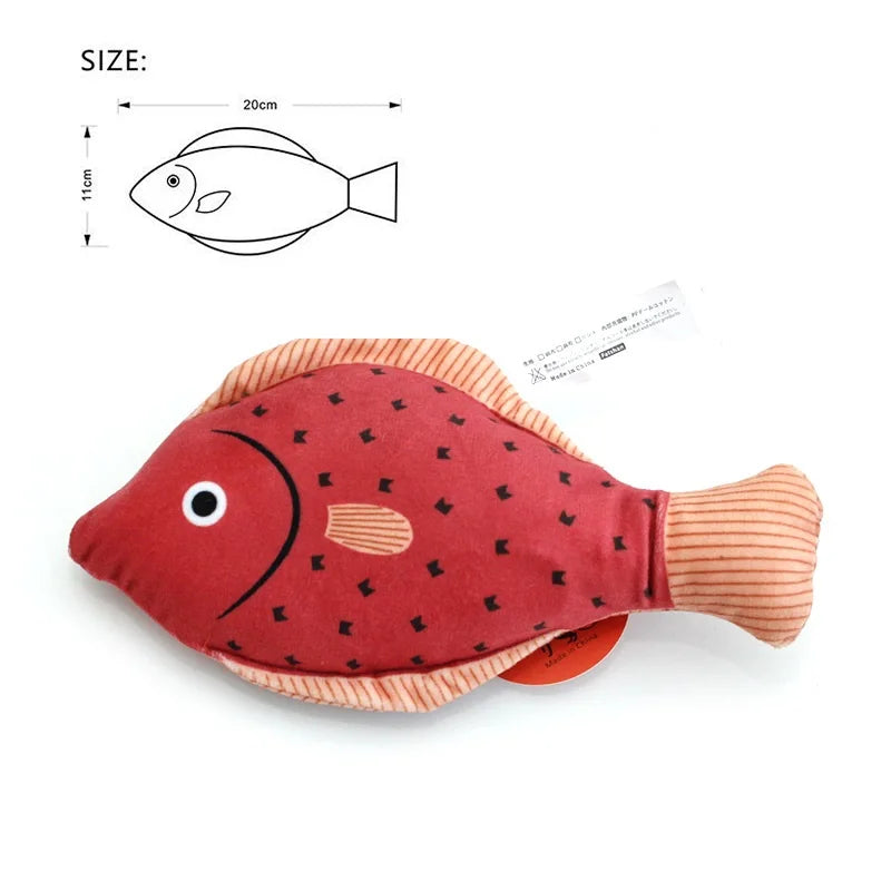 Catnip Toy – 3D Simulation Fish Plush for Cats