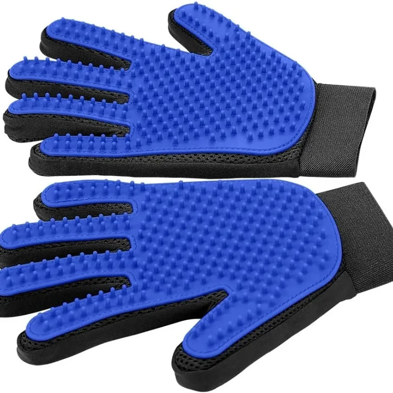 Pet Grooming Glove – Gentle Hair Remover for Dogs & Cats