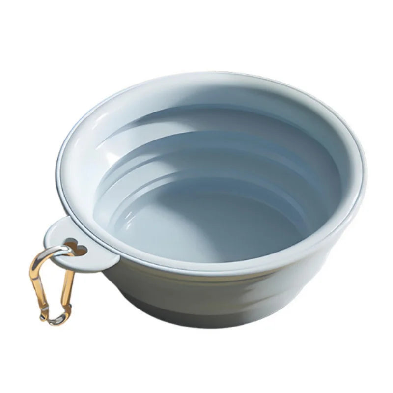 Portable Folding Pet Bowl – Silicone Travel Feeder for Cats & Dogs