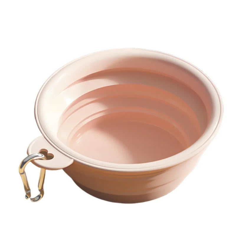 Portable Folding Pet Bowl – Silicone Travel Feeder for Cats & Dogs