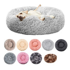 Plush Round Pet Bed – Cozy & Washable