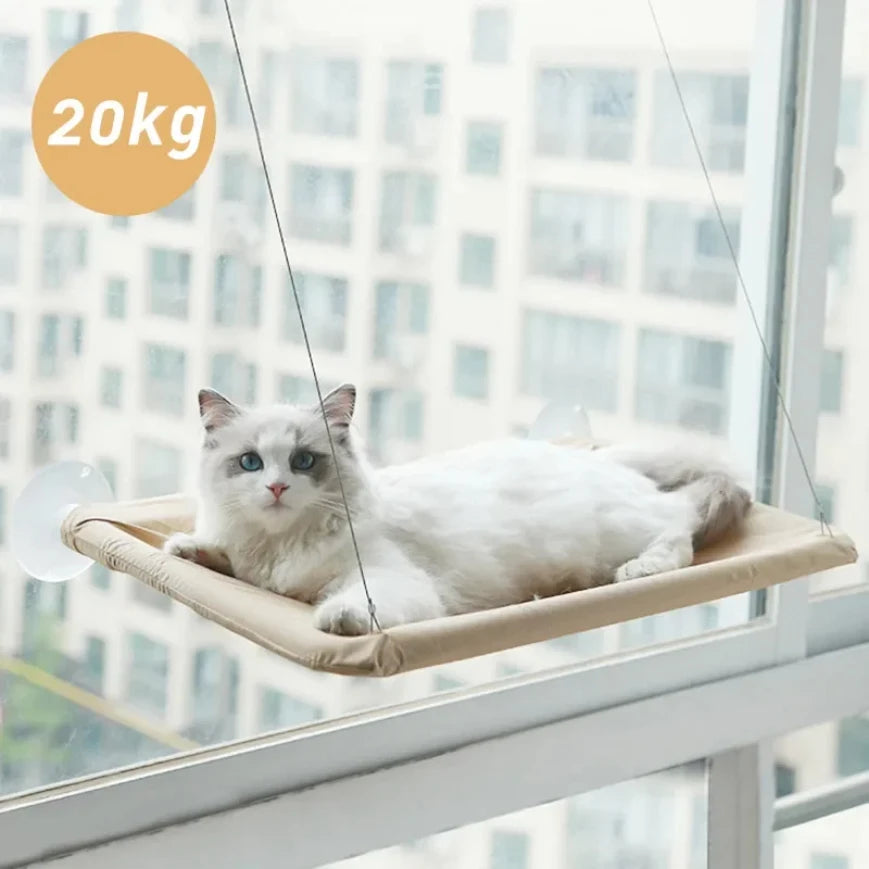 20KG Capacity Cat Hammock – Window Seat for Large Cats
