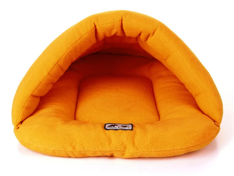 Cozy Cave Bed – Warm Fleece Slipper Bed for Cats & Small Dogs